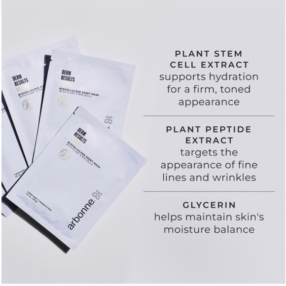 Arbonne DermResults Biocellulose Face Masks5-Packs of Sheet Masks